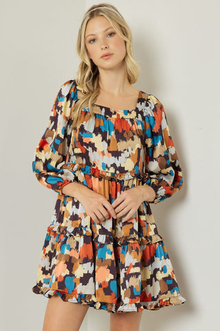 Fall Colors Dress - Livie James Boutique