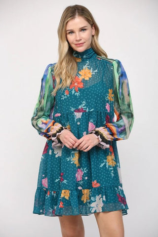 Fall Watercolor Dress - Livie James Boutiquedress