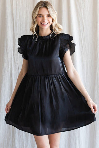 Fancy Black Dress - Livie James Boutiquedress
