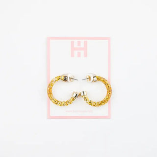 Gold Glitter Hoo Hoop Minis - Livie James Boutique