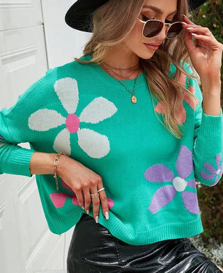 Groovy Flowers Sweater - Livie James Boutiqueshirt