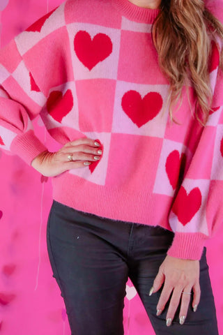Layers of Love Heart Sweater - Livie James Boutiquesweater