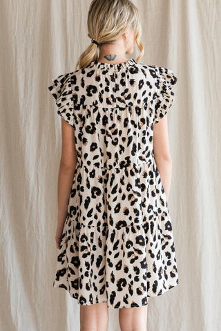 Leopard Tiered Dress - Livie James Boutique