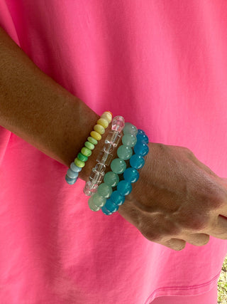Lucite Alternating Stretch Color Bracelet - Livie James Boutiquebracelet