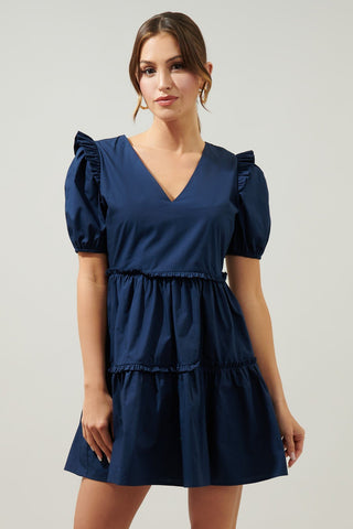 Madrigal Poplin Mini Dress - Livie James Boutiquedress