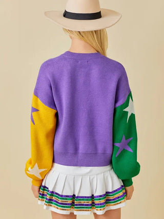 Mardi Party Colorblock Sweater - Livie James Boutiquesweater