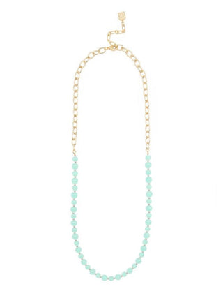 Mixed Glass Bead and Links Long Necklace - Livie James Boutiquenecklace