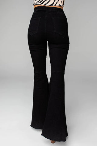 Moonshine High-Waisted Flared Jeans - Livie James Boutique