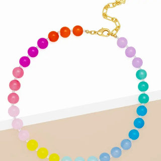 Multi-Color Glass Bead Collar - Livie James Boutiquenecklace