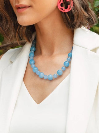 Multi-Size Glass Bead Collar - Livie James Boutiquenecklace