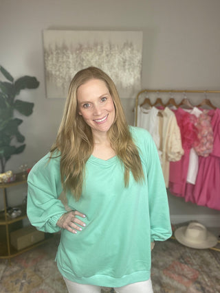 Paradise French Terry Top - Livie James Boutique