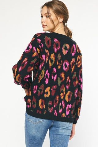 Party Leopard Print Sweater - Livie James Boutiquesweater