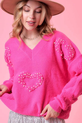 Pearls of My Heart Sweater - Livie James Boutiquesweater