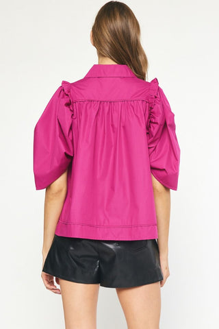 Perfect Swing Puff Sleeve Top - Livie James Boutiqueshirt