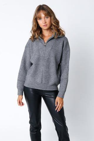 Pheba Half Zip Sweater - Livie James Boutiquesweater
