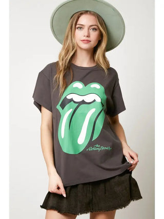 Rolling Stones Washed Graphic Tee - Livie James Boutiqueshirt