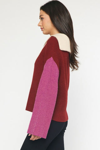 Ruby Colorblock Sweater - Livie James Boutiquesweater