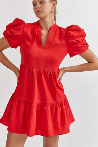 Simply Red Dress - Livie James Boutiquedress