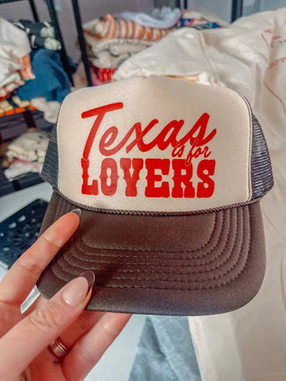 Texas is for Lovers Trucker Hat - Livie James Boutiquetrucker hat