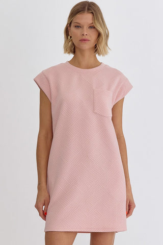 Textured Pocket Dress - Livie James Boutiquedress