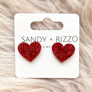 Valentine's Classic Heart Stud Earrings - Livie James Boutiqueearrings