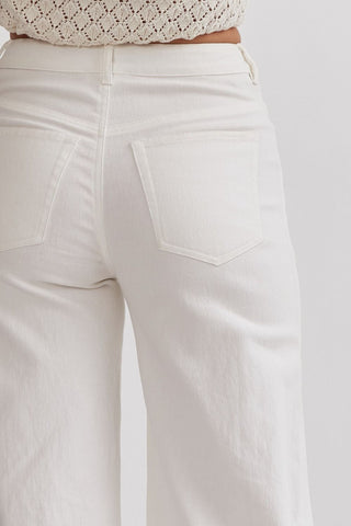 Wide Leg Cropped Pants - Livie James BoutiquePants